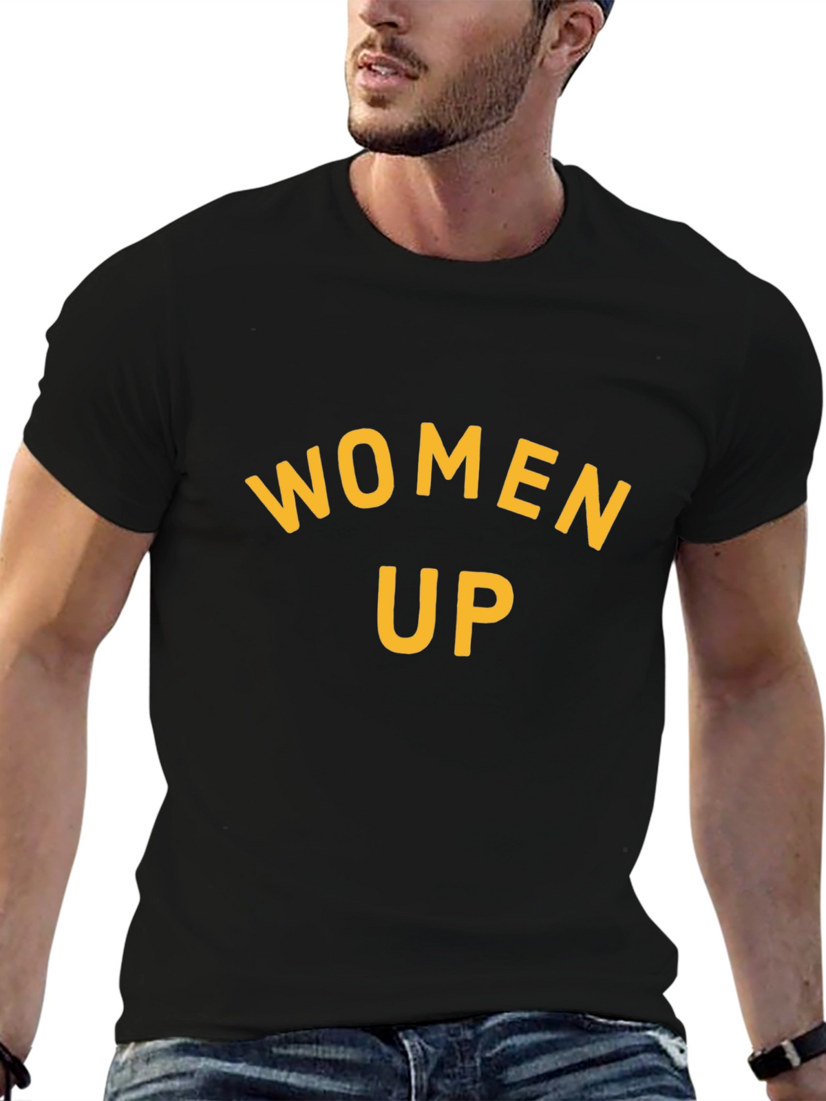 Women Up Graphic Tee - Empowering Design