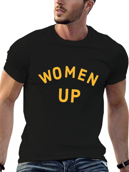 Women Up Graphic Tee - Empowering Design