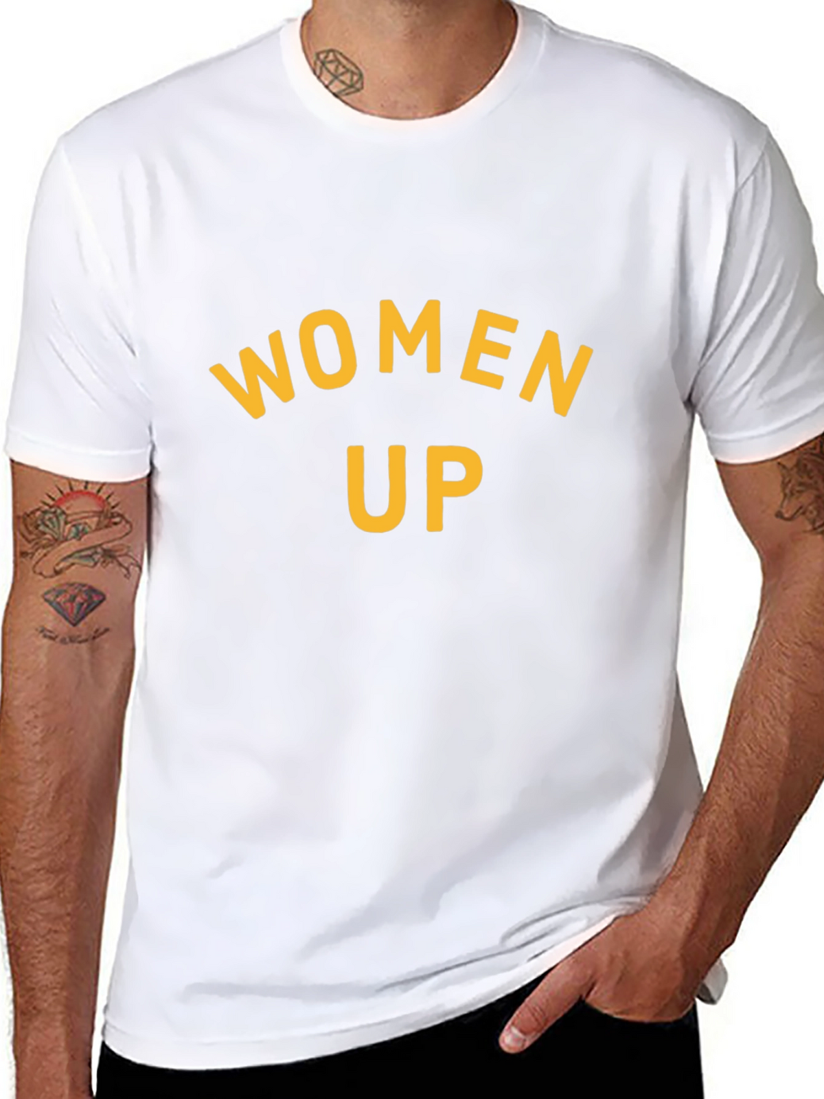 Women Up Graphic Tee - Empowering Design