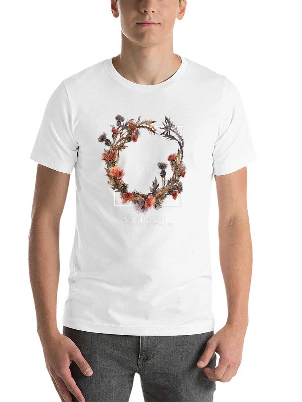 Floral Wreath Graphic Tee - Independent Style