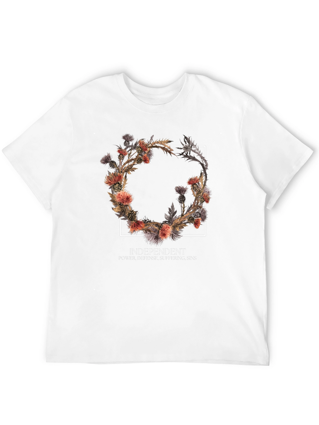 Floral Wreath Graphic Tee - Independent Style