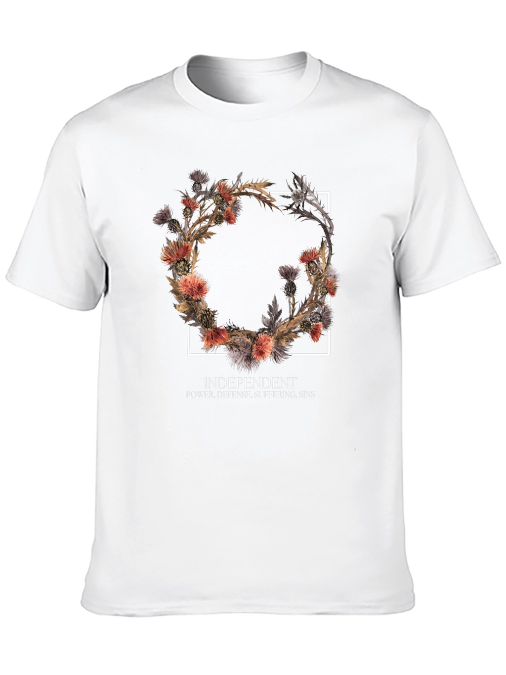 Floral Wreath Graphic Tee - Independent Style