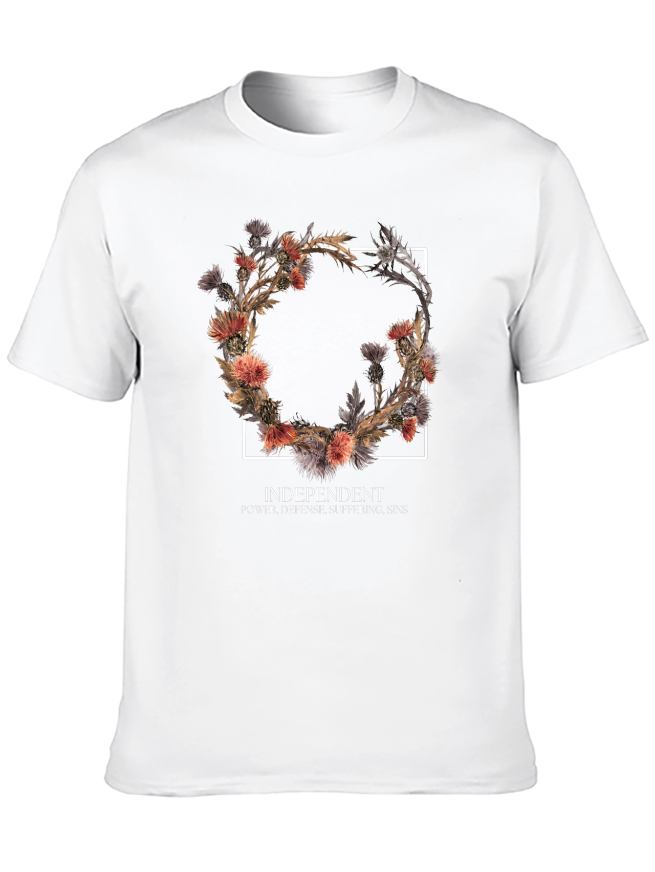 Floral Wreath Graphic Tee - Independent Style