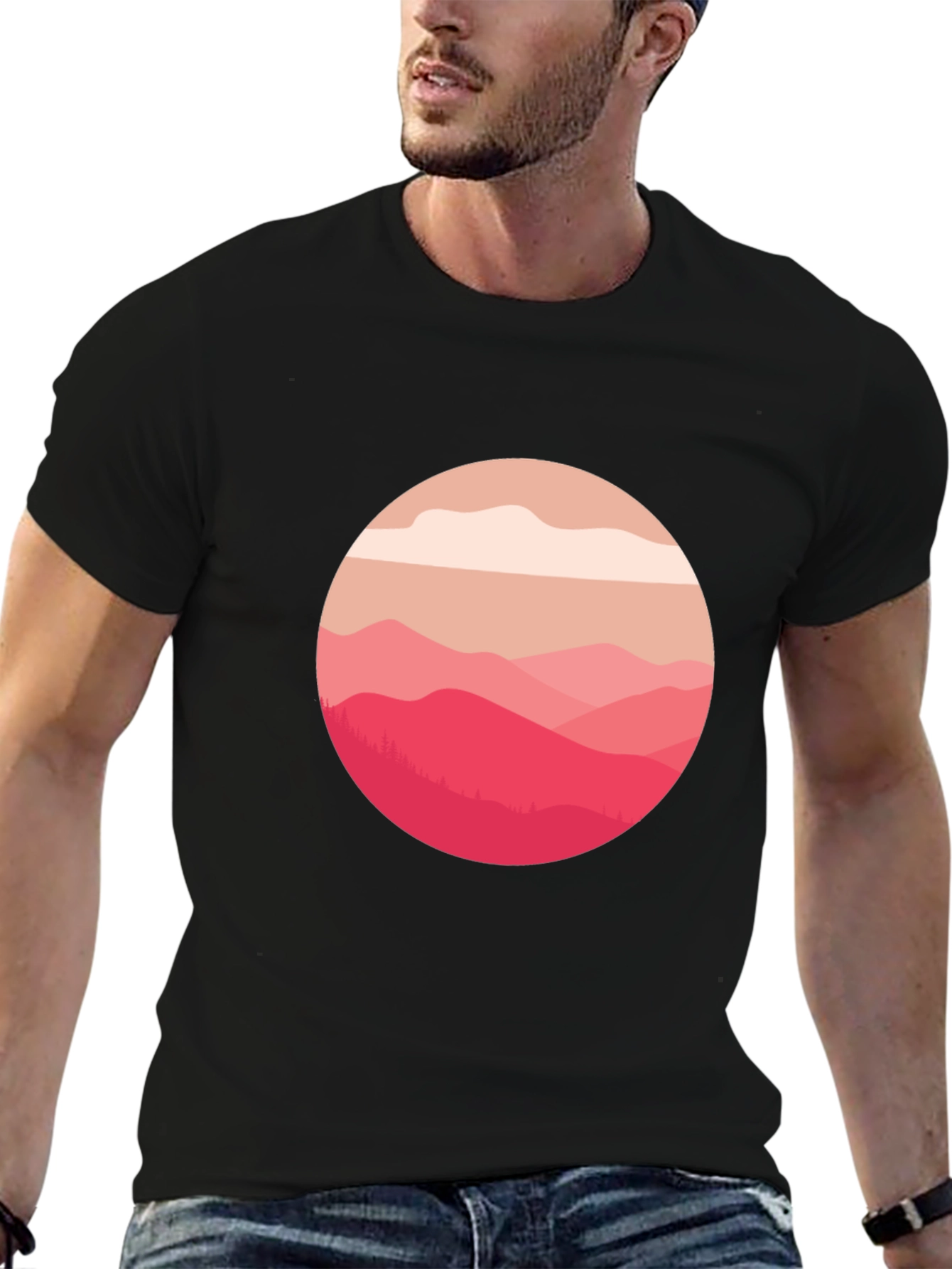 Mountain View Graphic Tee - Soft Cotton Blend