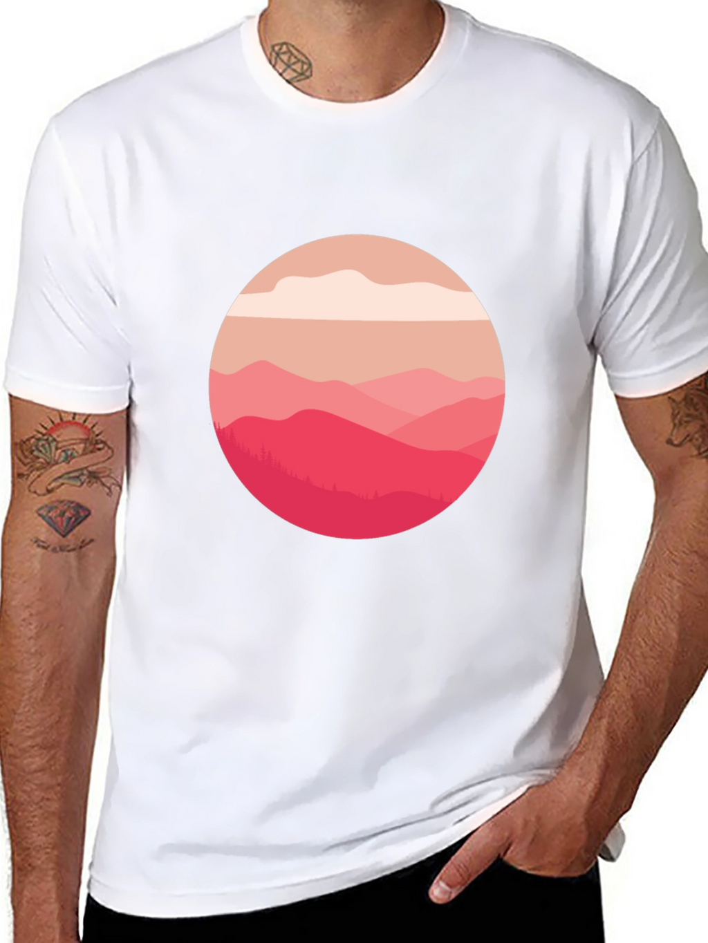 Mountain View Graphic Tee - Soft Cotton Blend