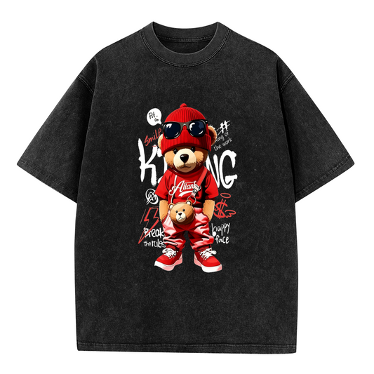 Hip Hop Red Outfit King Teddy Bear