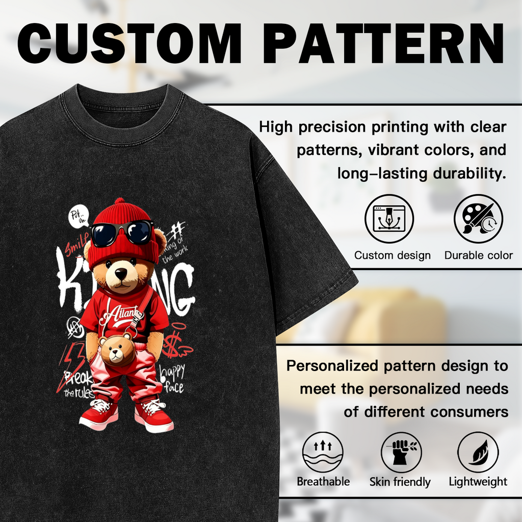 Hip Hop Red Outfit King Teddy Bear