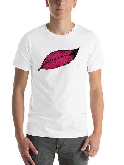 Feather Graphic Print Black T-Shirt