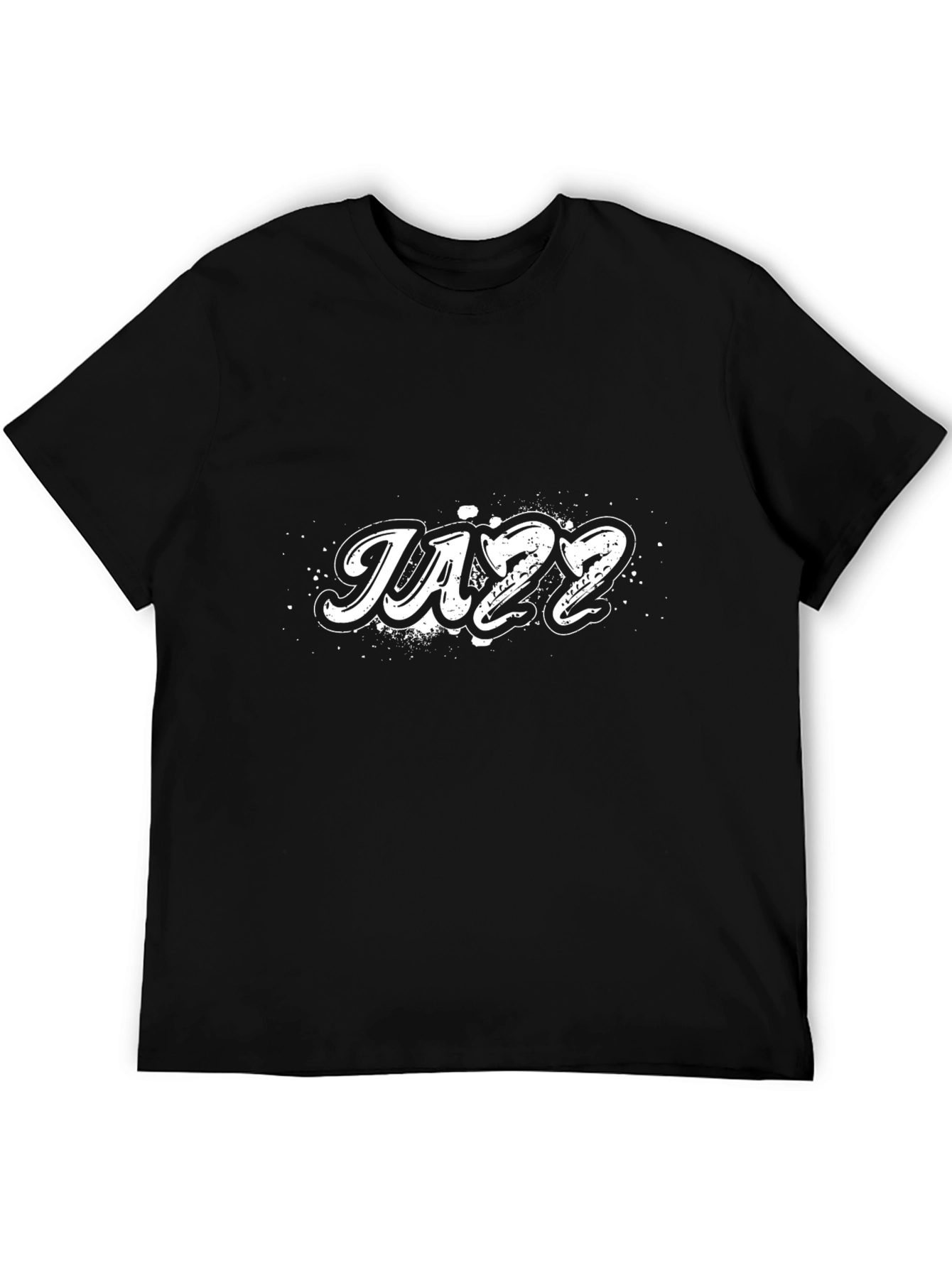Jazz T-Shirt - Black Crew Neck Tee for Music Lovers