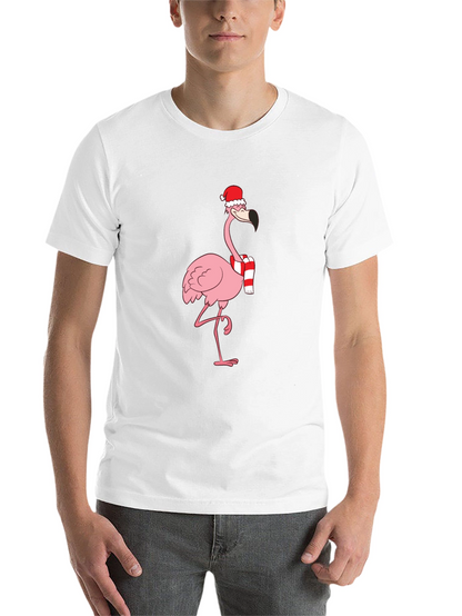 Festive Flamingo T-Shirt - Holiday Style