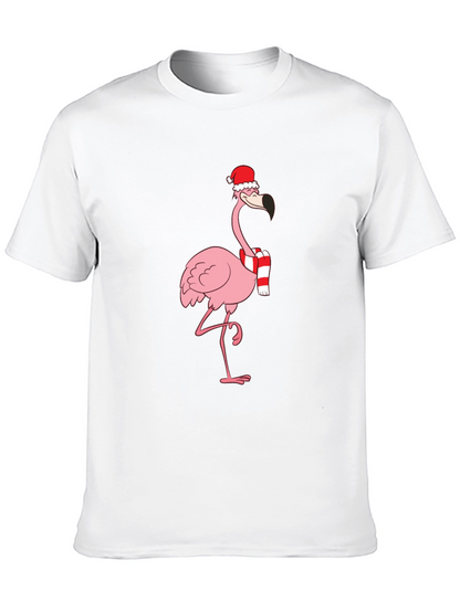 Festive Flamingo T-Shirt - Holiday Style