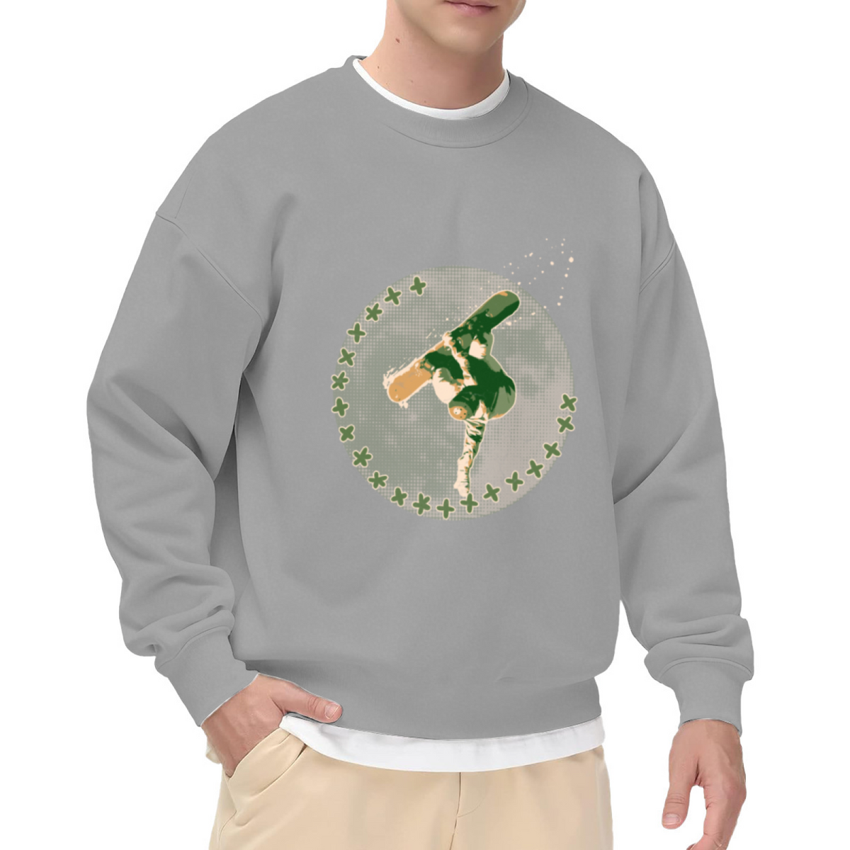St Patrick's Day Dancing Shamrock Crewneck Sweatshirt, Lucky Clover Beer Splash Pullover, Irish Pride Gift