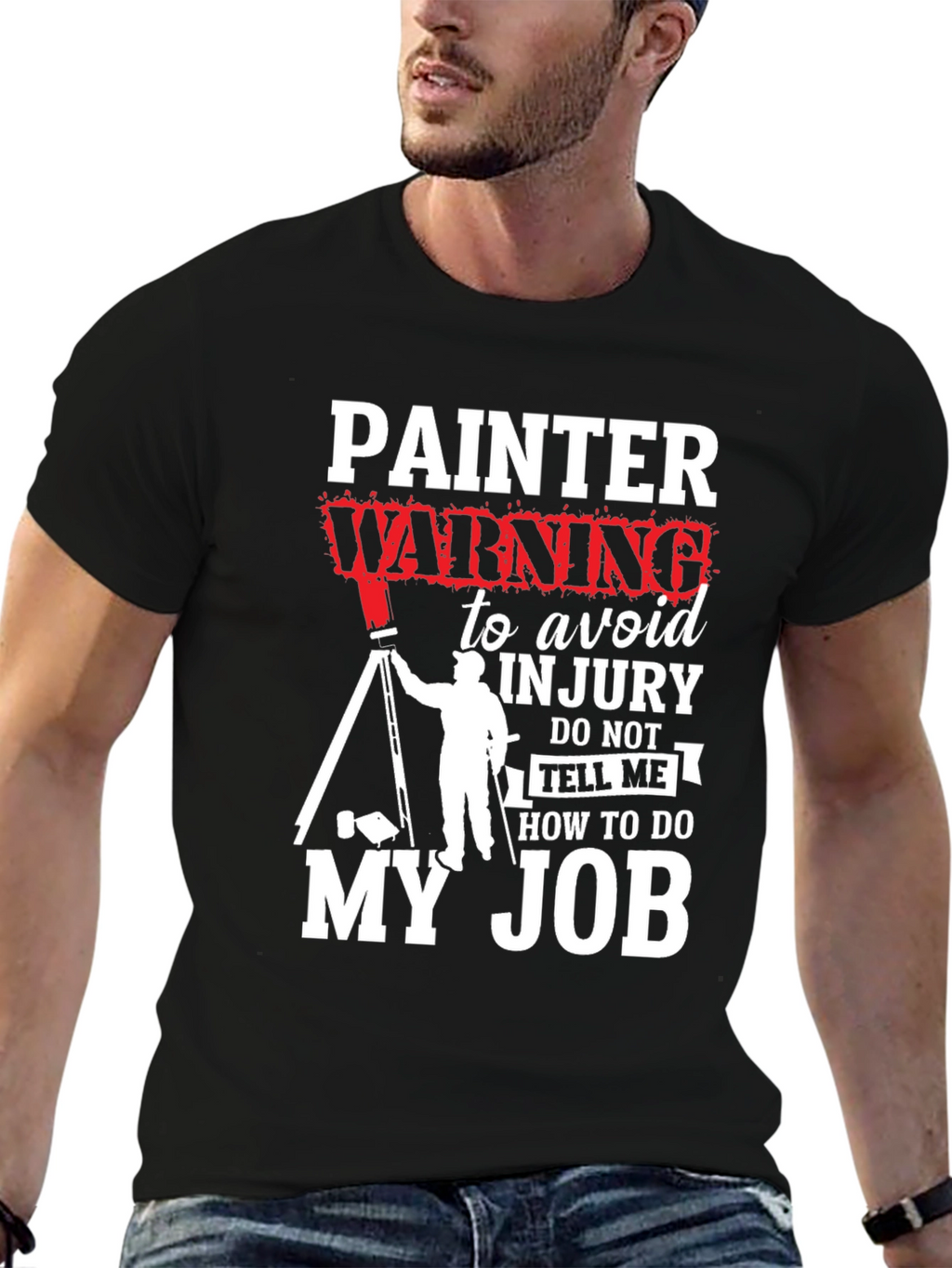 Painter Warning Graphic T-Shirt