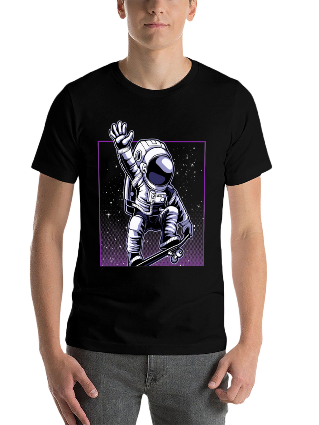 Skateboarding Astronaut Graphic Tee