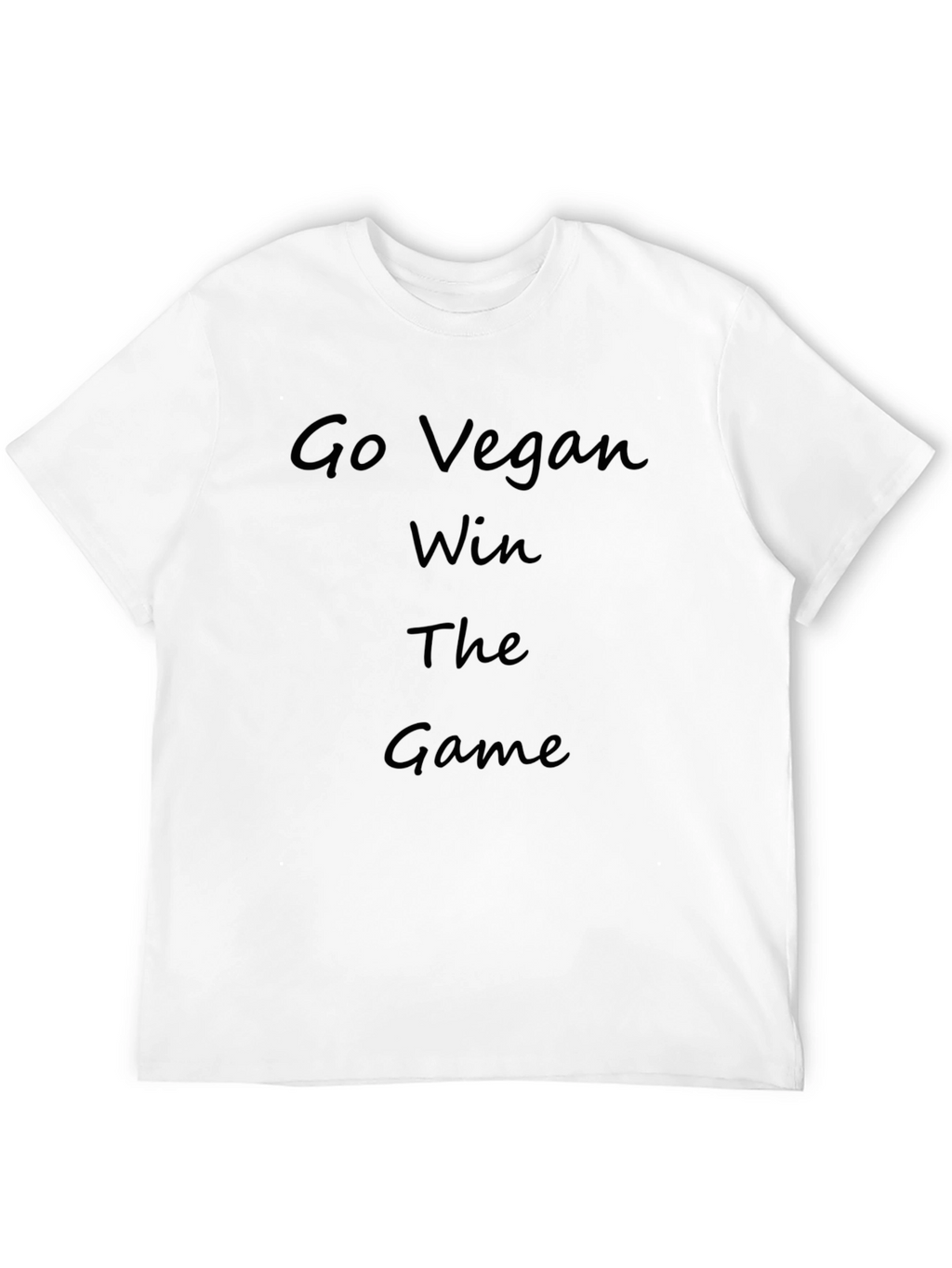 Go Vegan Win the Game Black Tee