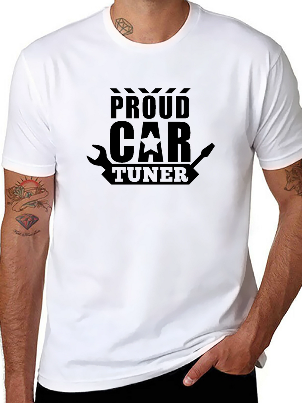 Proud Car Tuner Black T-Shirt