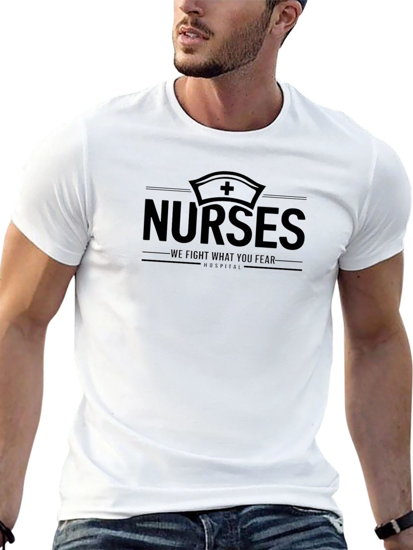 Nurses Fight What You Fear T-Shirt - Black