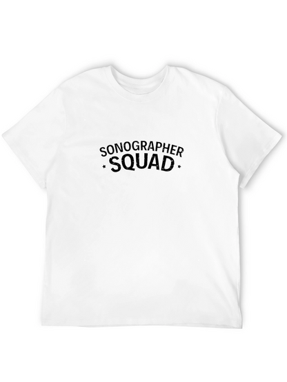 Sonographer Squad T-Shirt - Comfortable Black Tee