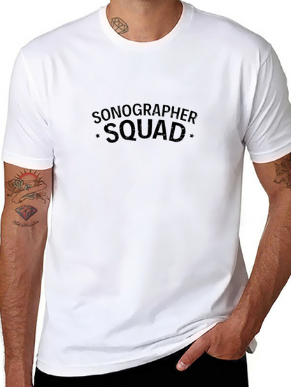 Sonographer Squad T-Shirt - Comfortable Black Tee