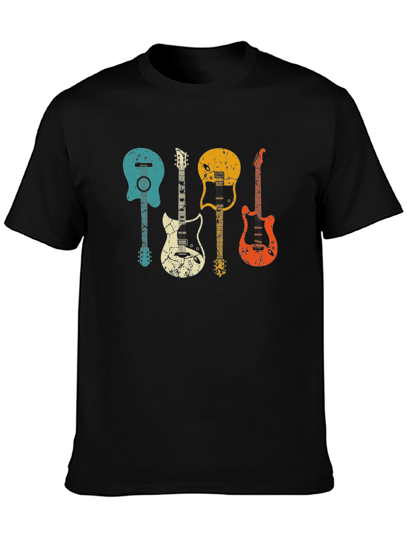 Vintage Guitar T-Shirt - Rock Music Tee