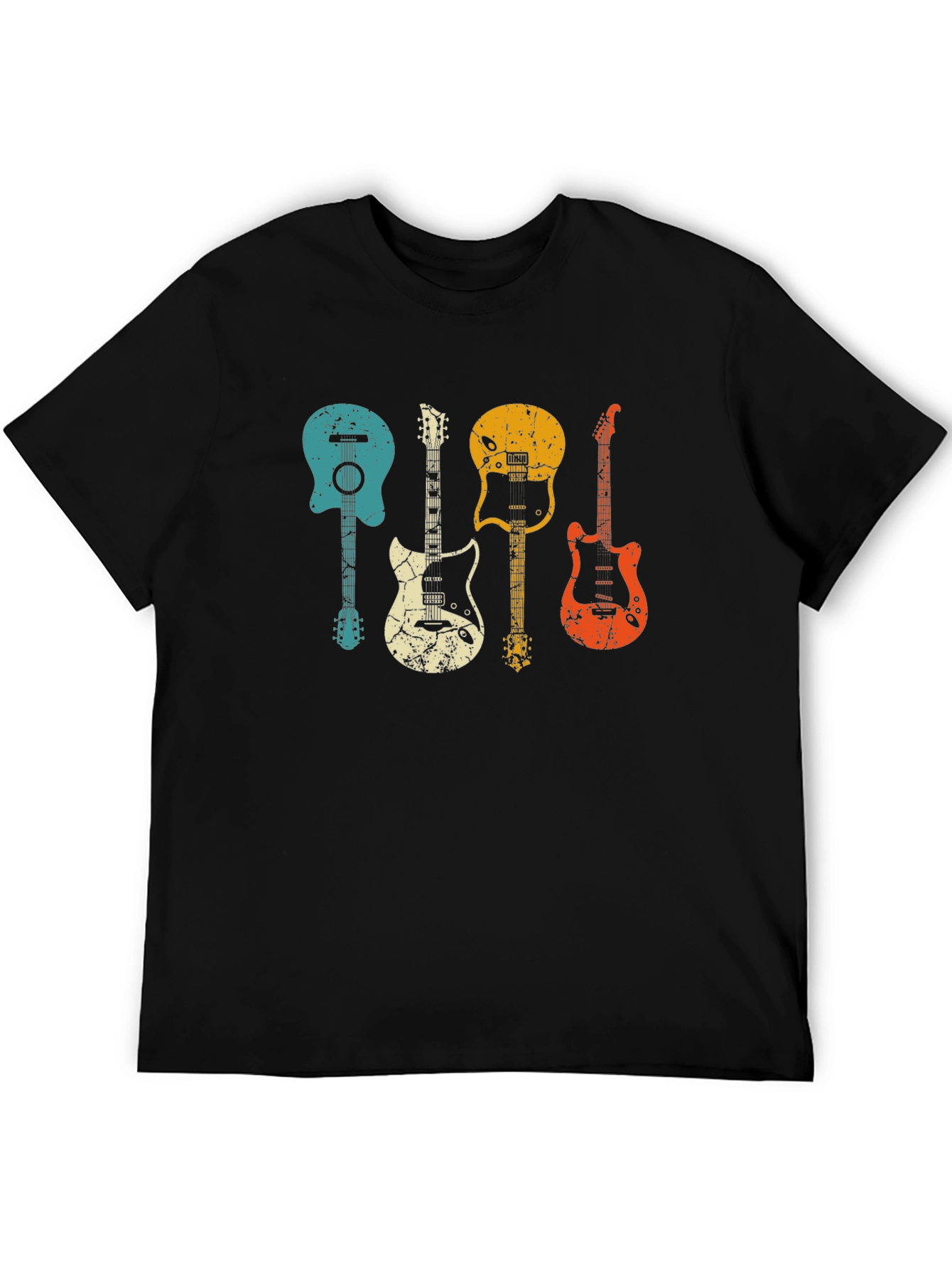 Vintage Guitar T-Shirt - Rock Music Tee
