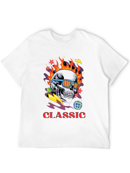 Classic Skull Graphic Print Tee