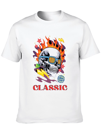 Classic Skull Graphic Print Tee