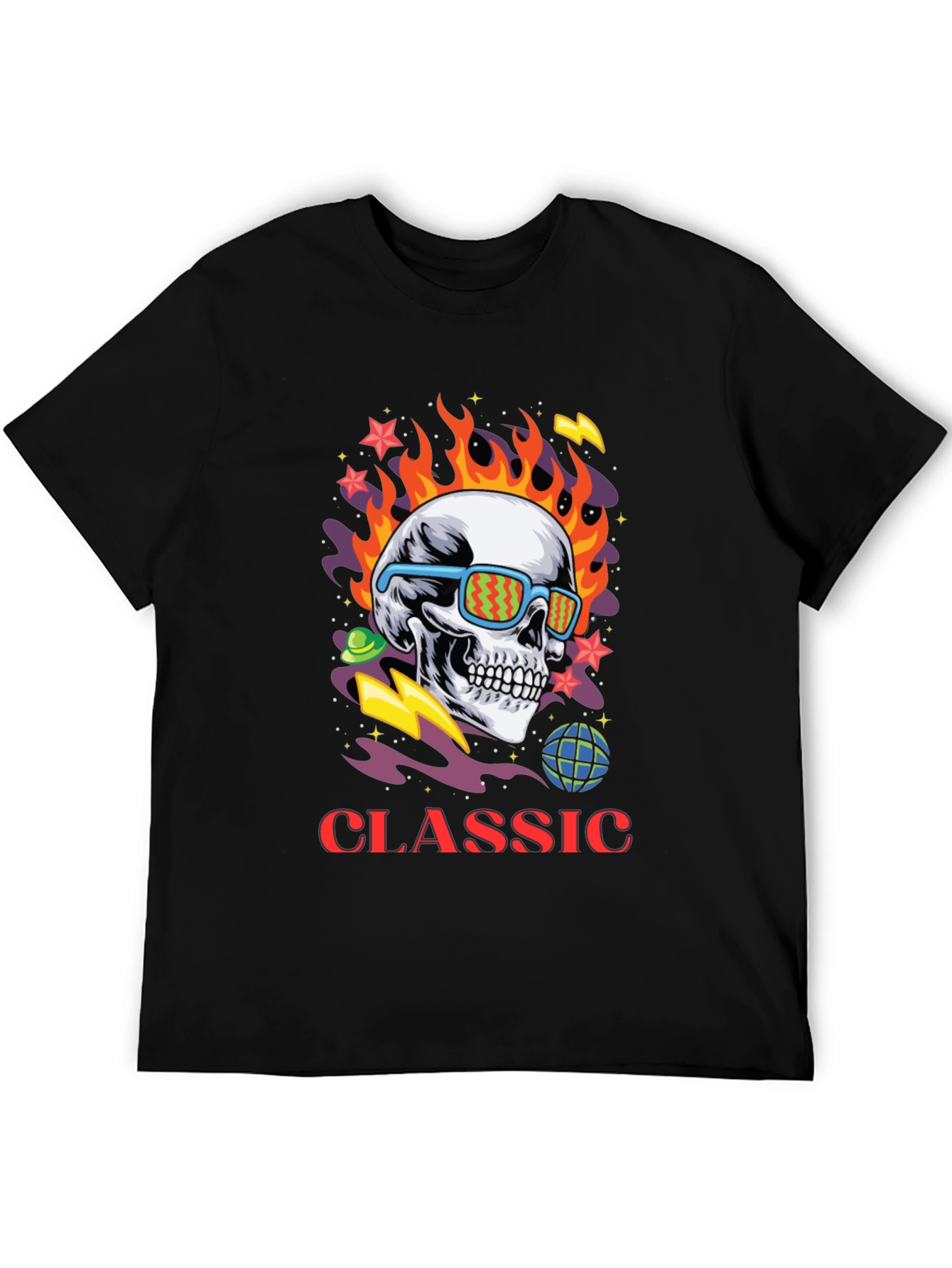Classic Skull Graphic Print Tee