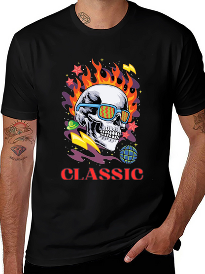 Classic Skull Graphic Print Tee