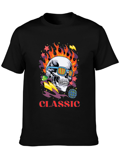 Classic Skull Graphic Print Tee