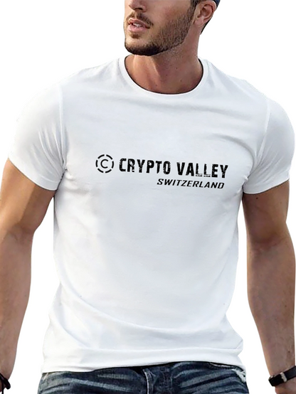 Crypto Valley Switzerland Black T-Shirt