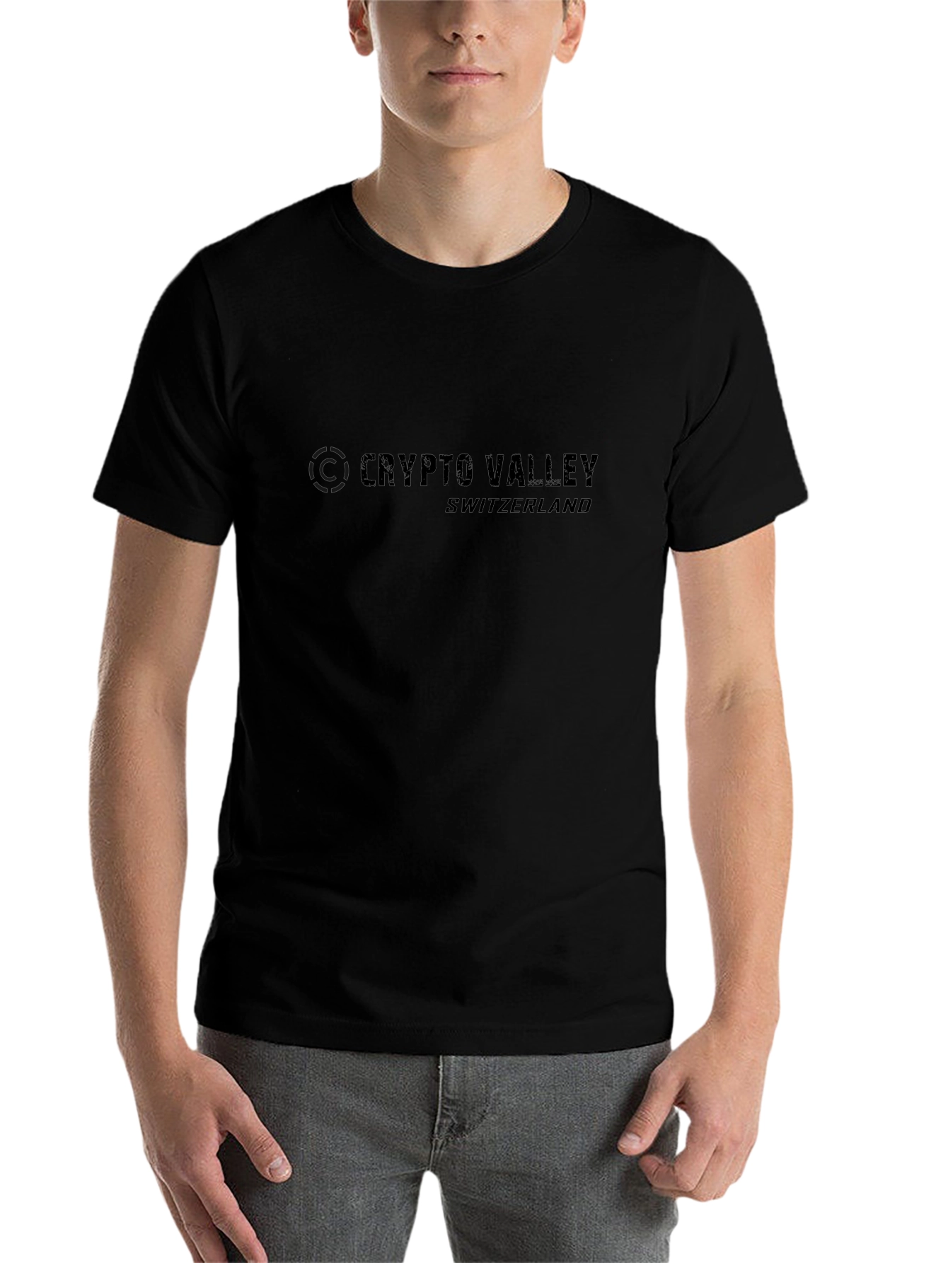 Crypto Valley Switzerland Black T-Shirt