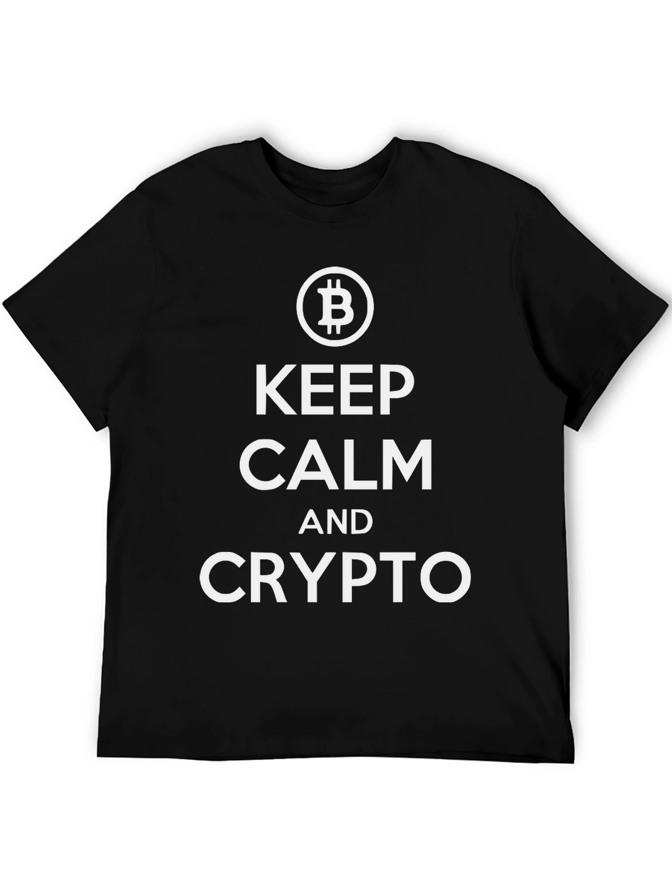 Keep Calm and Crypto Bitcoin T-Shirt