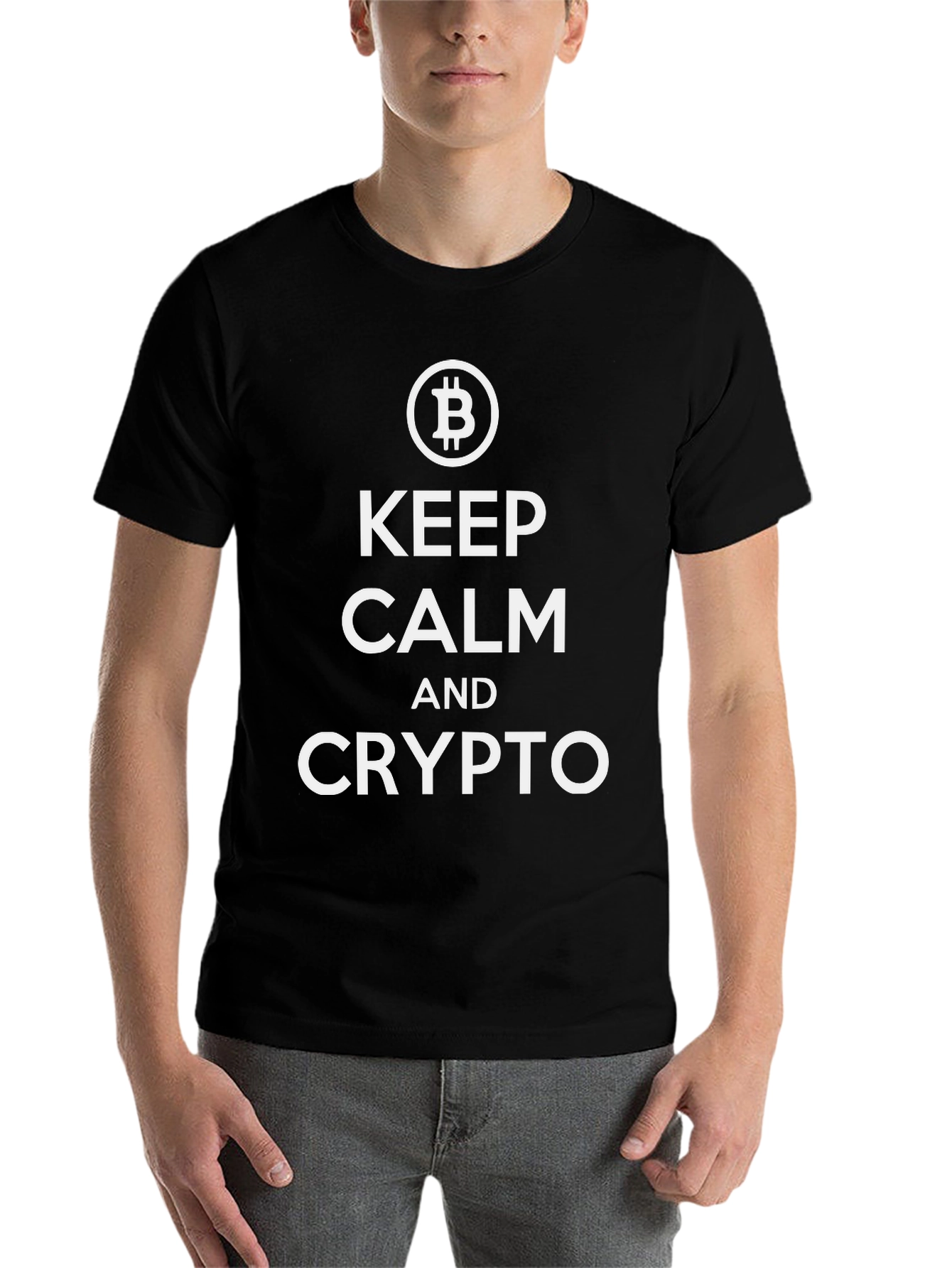 Keep Calm and Crypto Bitcoin T-Shirt