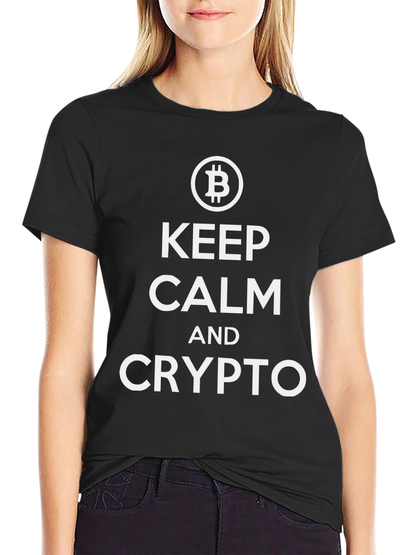 Keep Calm and Crypto Bitcoin T-Shirt