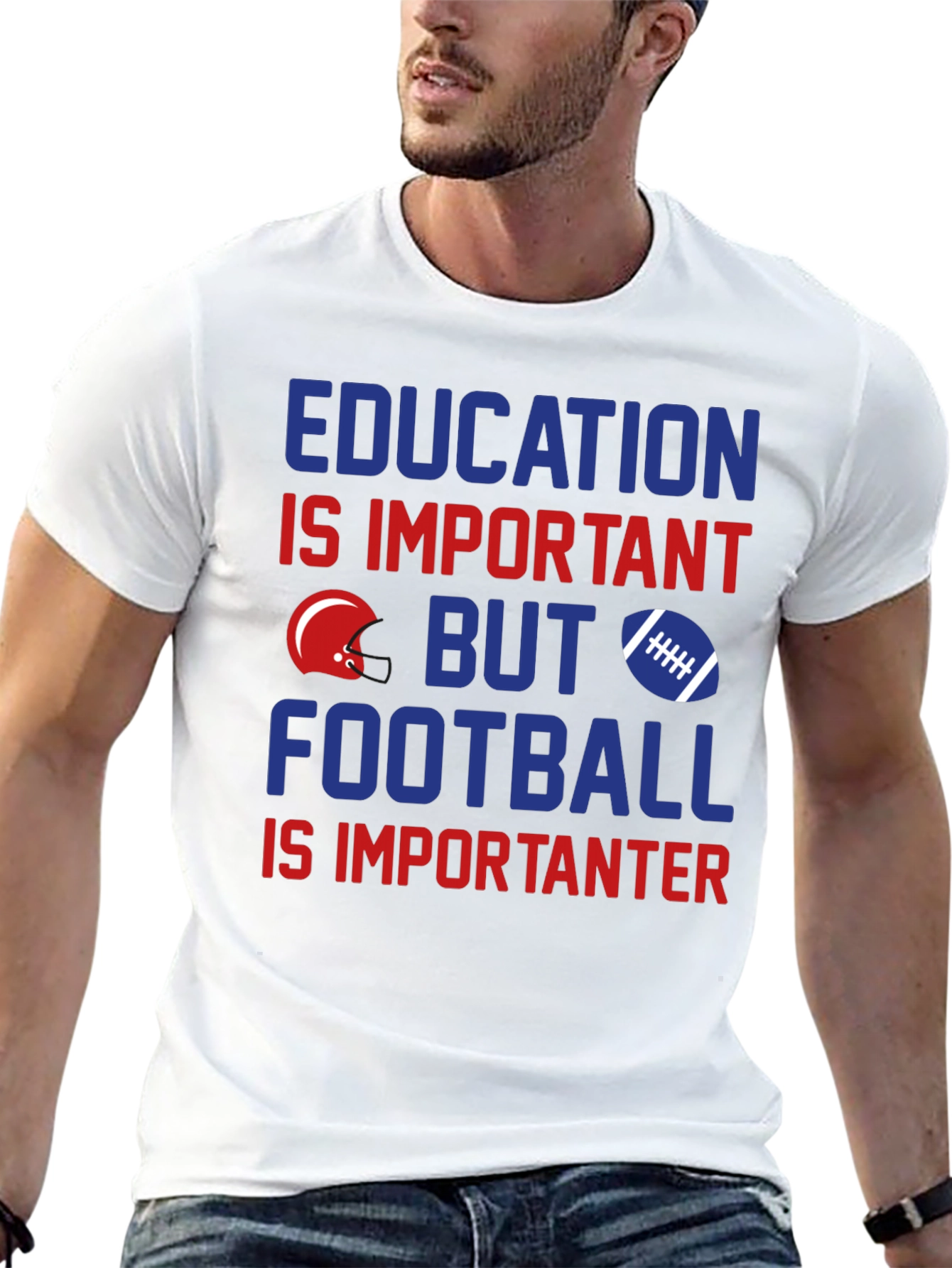 Education vs. Football T-Shirt