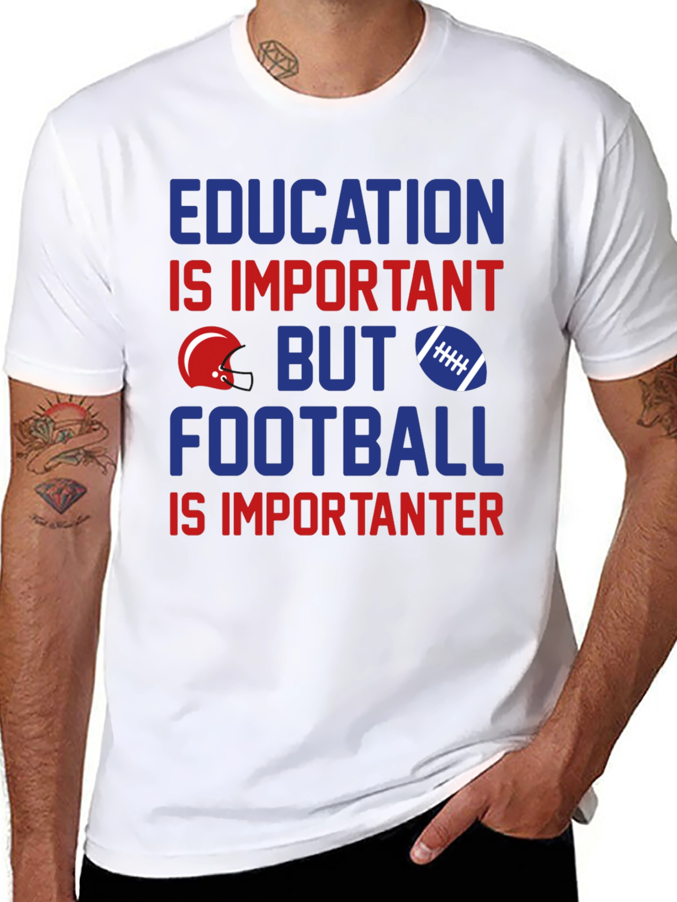 Education vs. Football T-Shirt