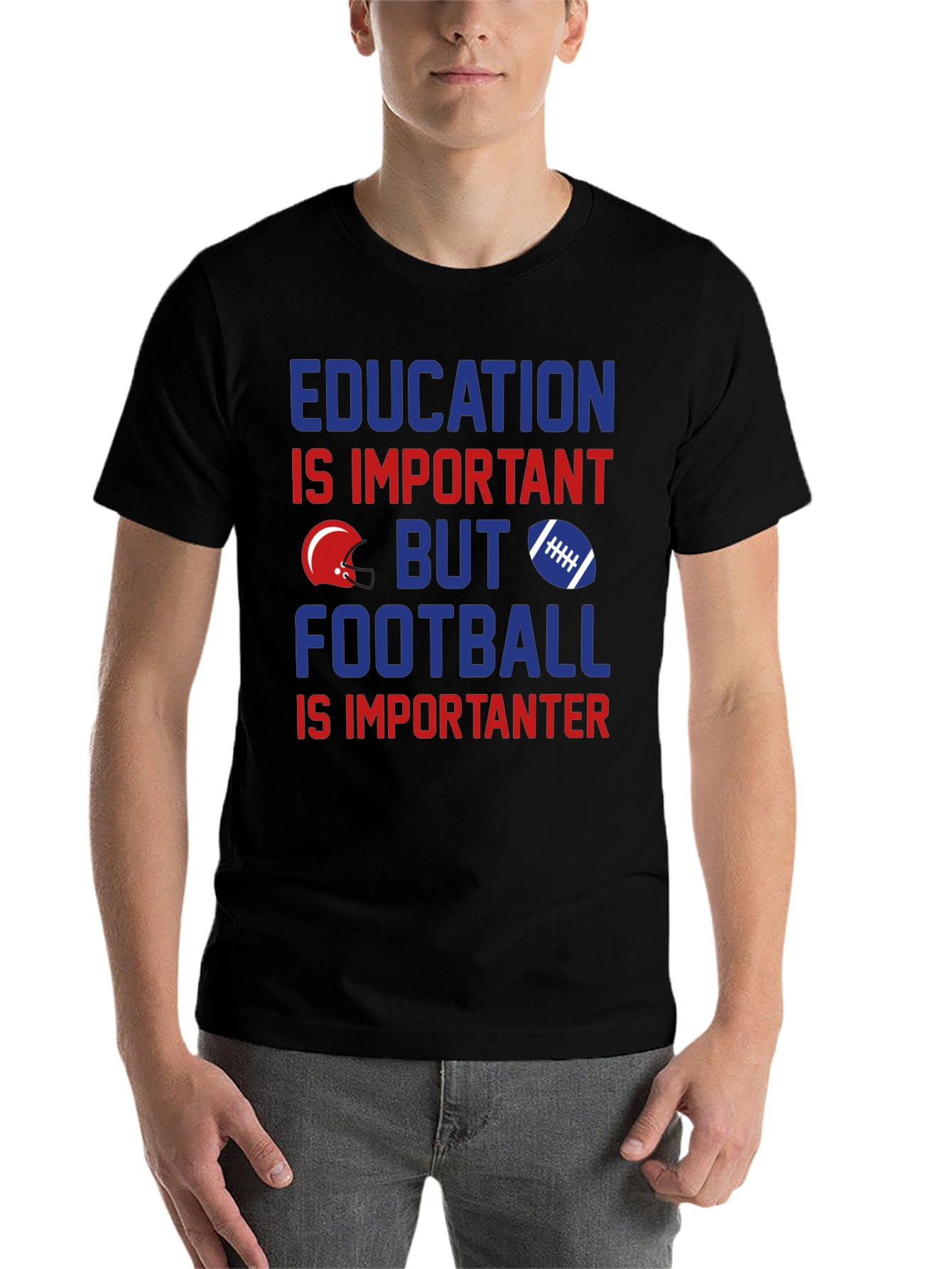 Education vs. Football T-Shirt