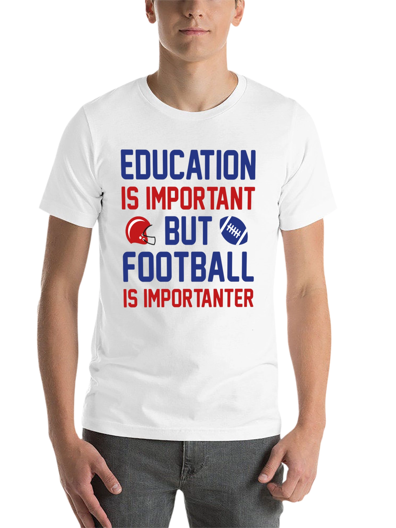 Education vs. Football T-Shirt