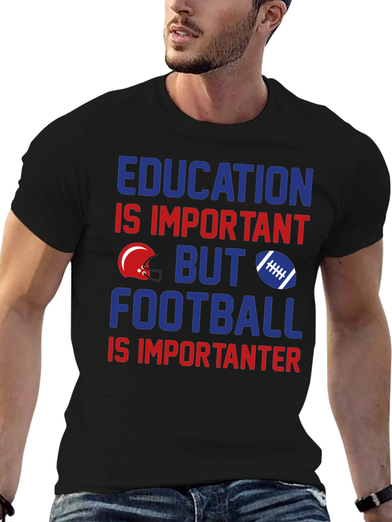 Education vs. Football T-Shirt