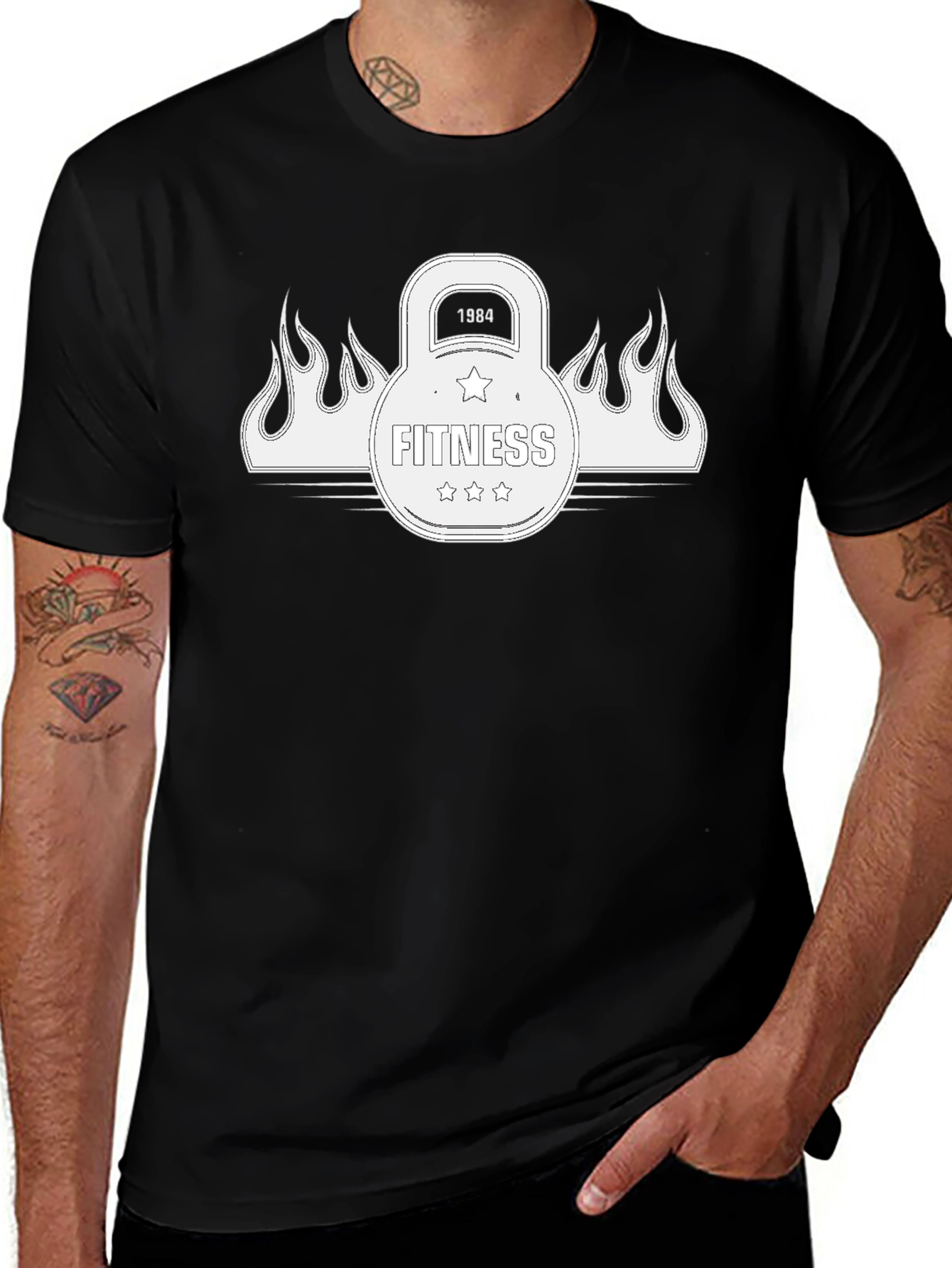Fitness 1984 Kettlebell Graphic Tee