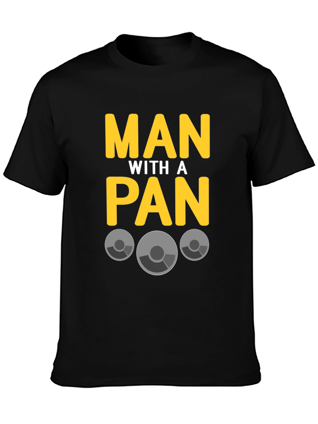 Man With A Pan Graphic T-Shirt - Chef Humor