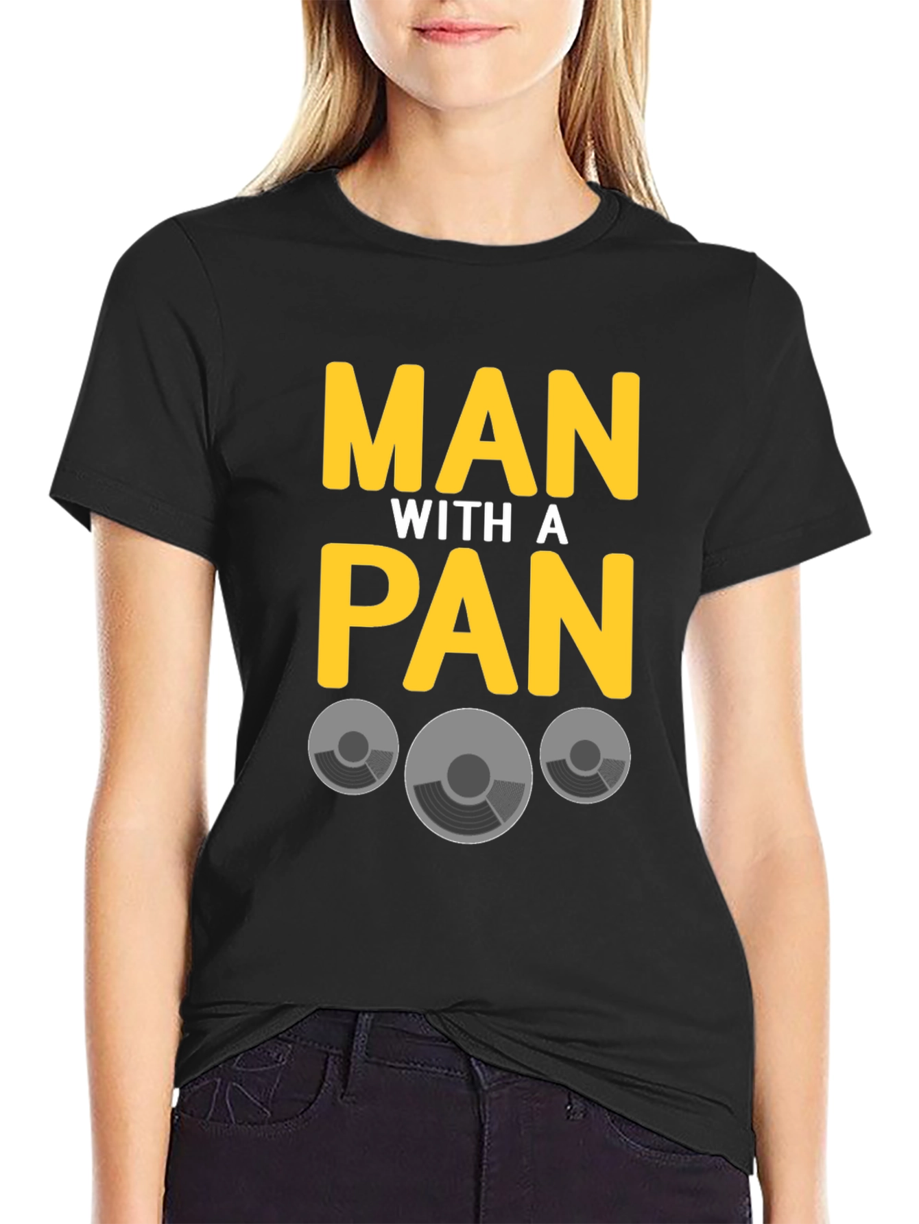 Man With A Pan Graphic T-Shirt - Chef Humor
