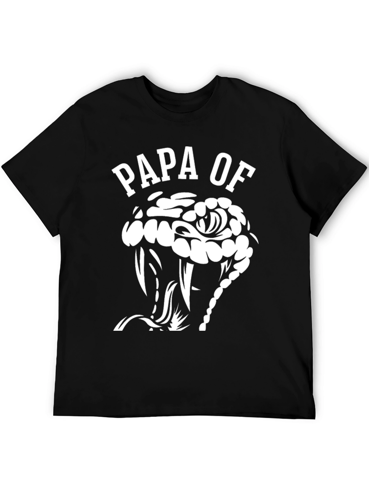 Papa of Snake T-Shirt - Mens Black Graphic Tee