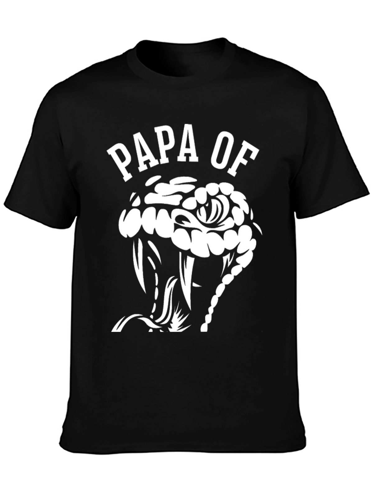 Papa of Snake T-Shirt - Mens Black Graphic Tee