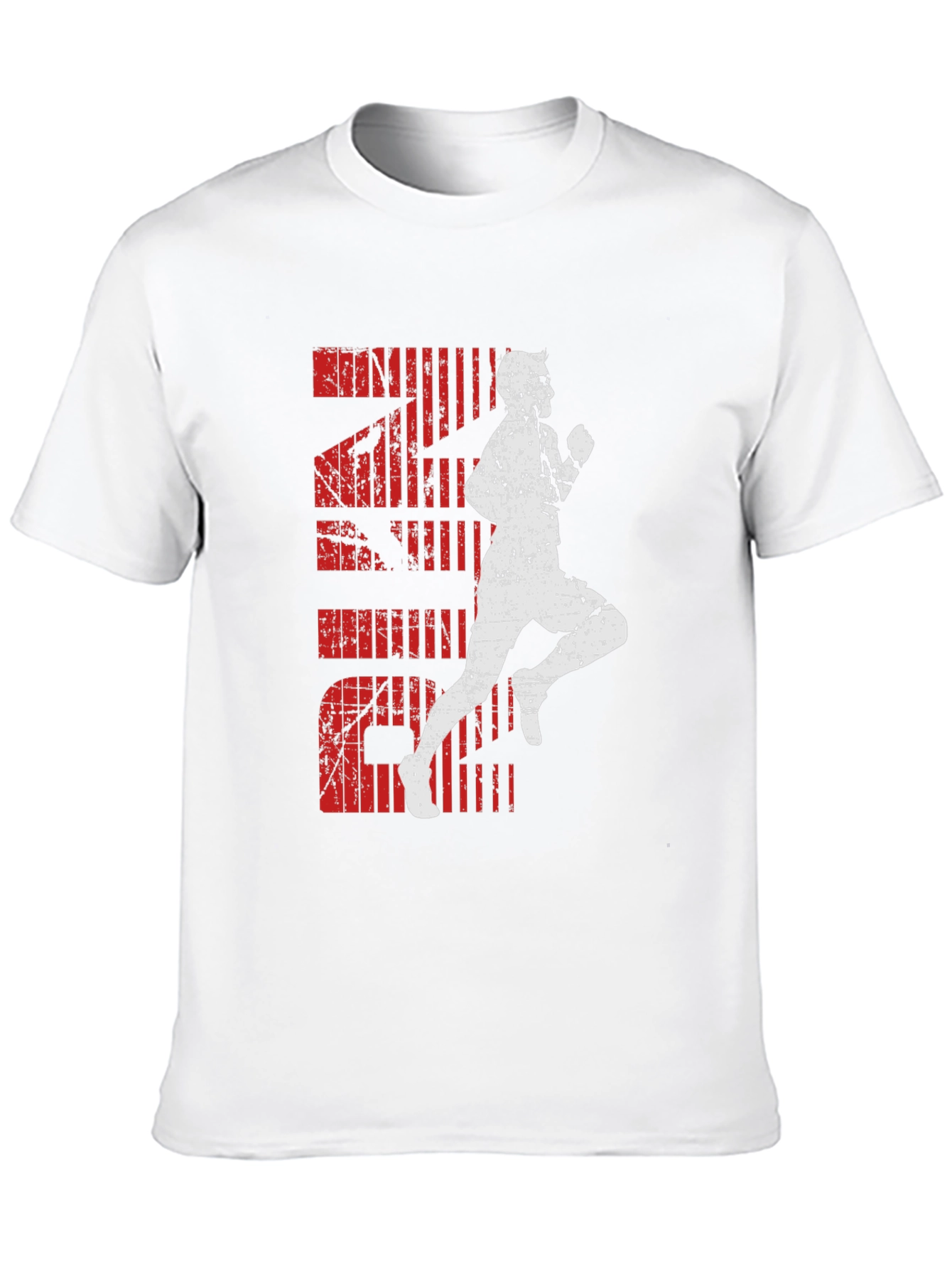Distressed Runner Graphic T-Shirt - Black
