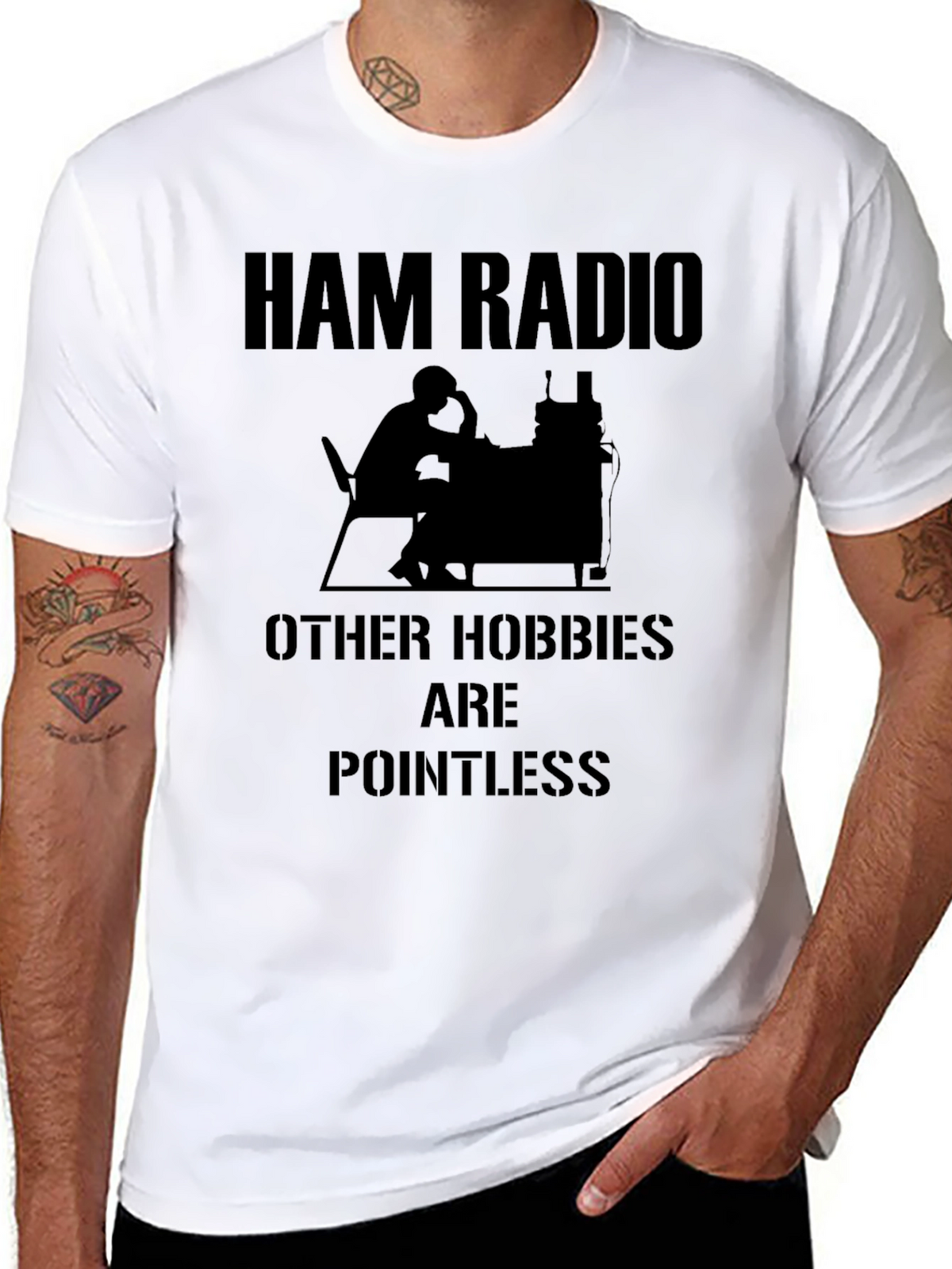Ham Radio T-Shirt - Pointless Hobbies Design