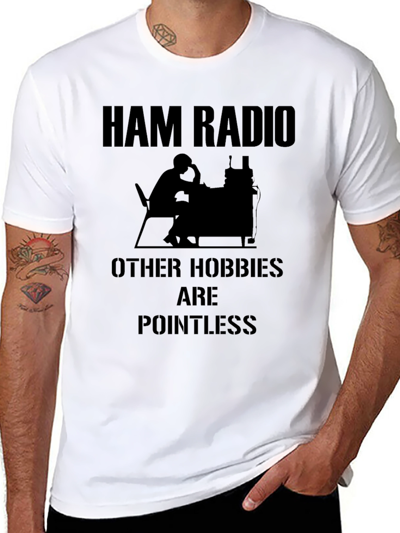 Ham Radio T-Shirt - Pointless Hobbies Design