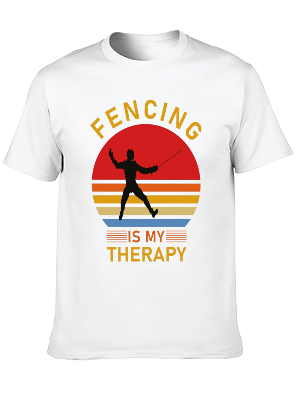 Fencing is My Therapy Graphic T-Shirt