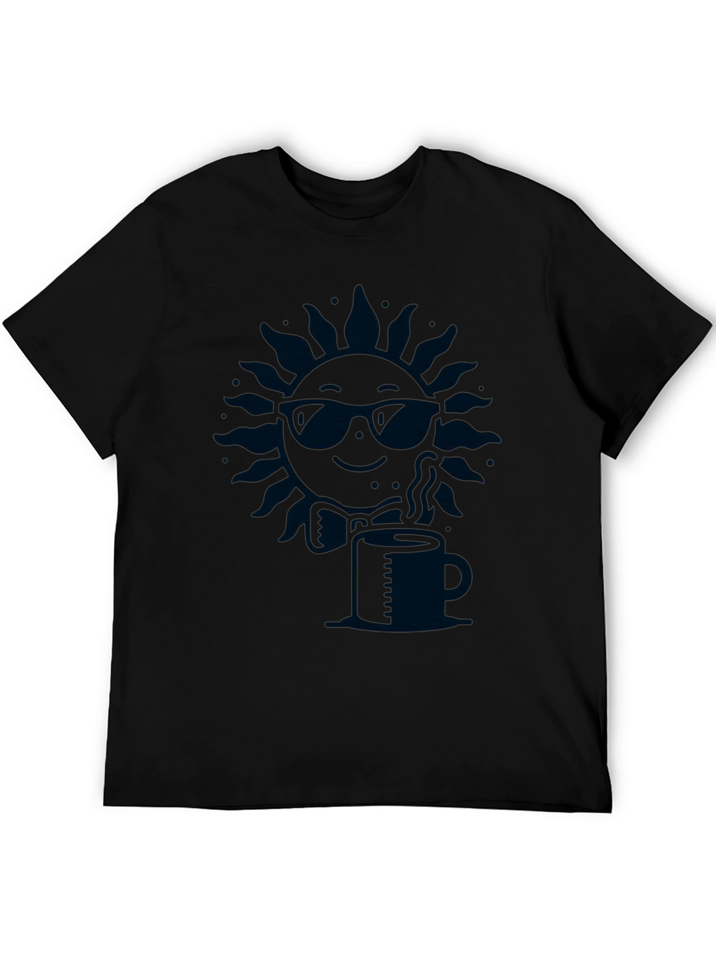 Cool Sun Coffee Tee - Stylish Graphic T-Shirt